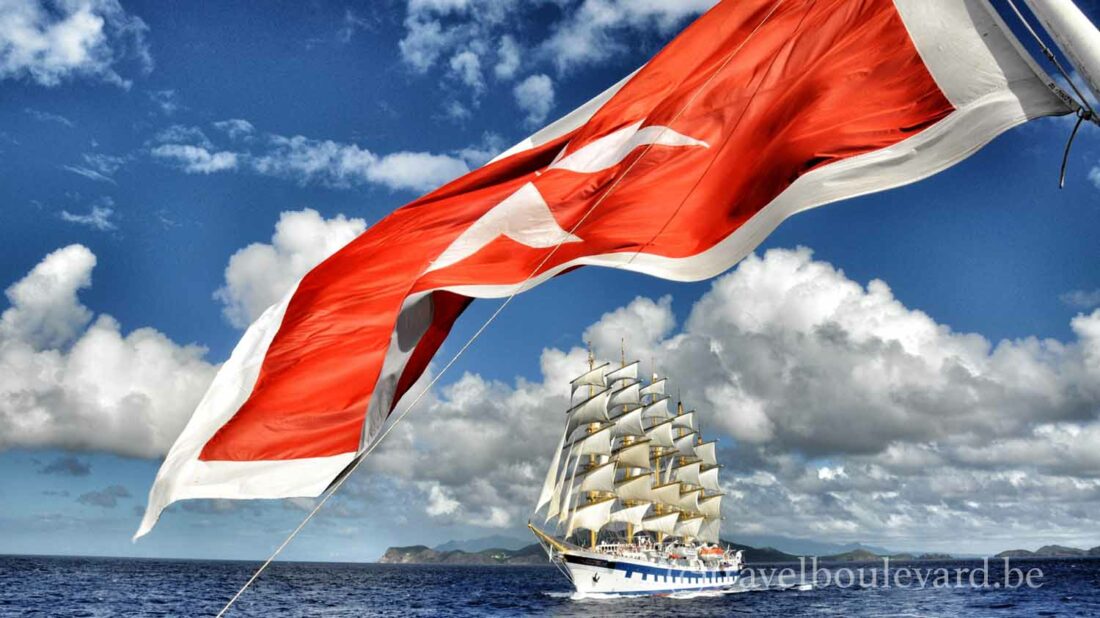Not the Star Clipper but the Royal Clipper. It sailed together with us for two days.